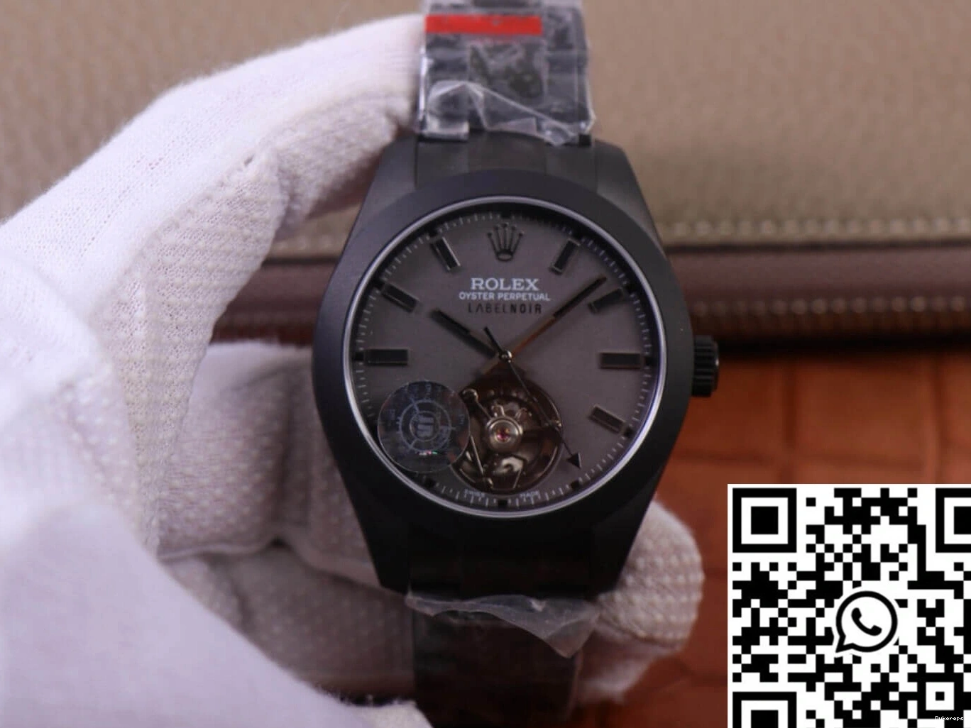 JB Rolex LNT01HS-001 Factory Milgauss Base Black case Label Design watch Replica 116400 Noir 0218